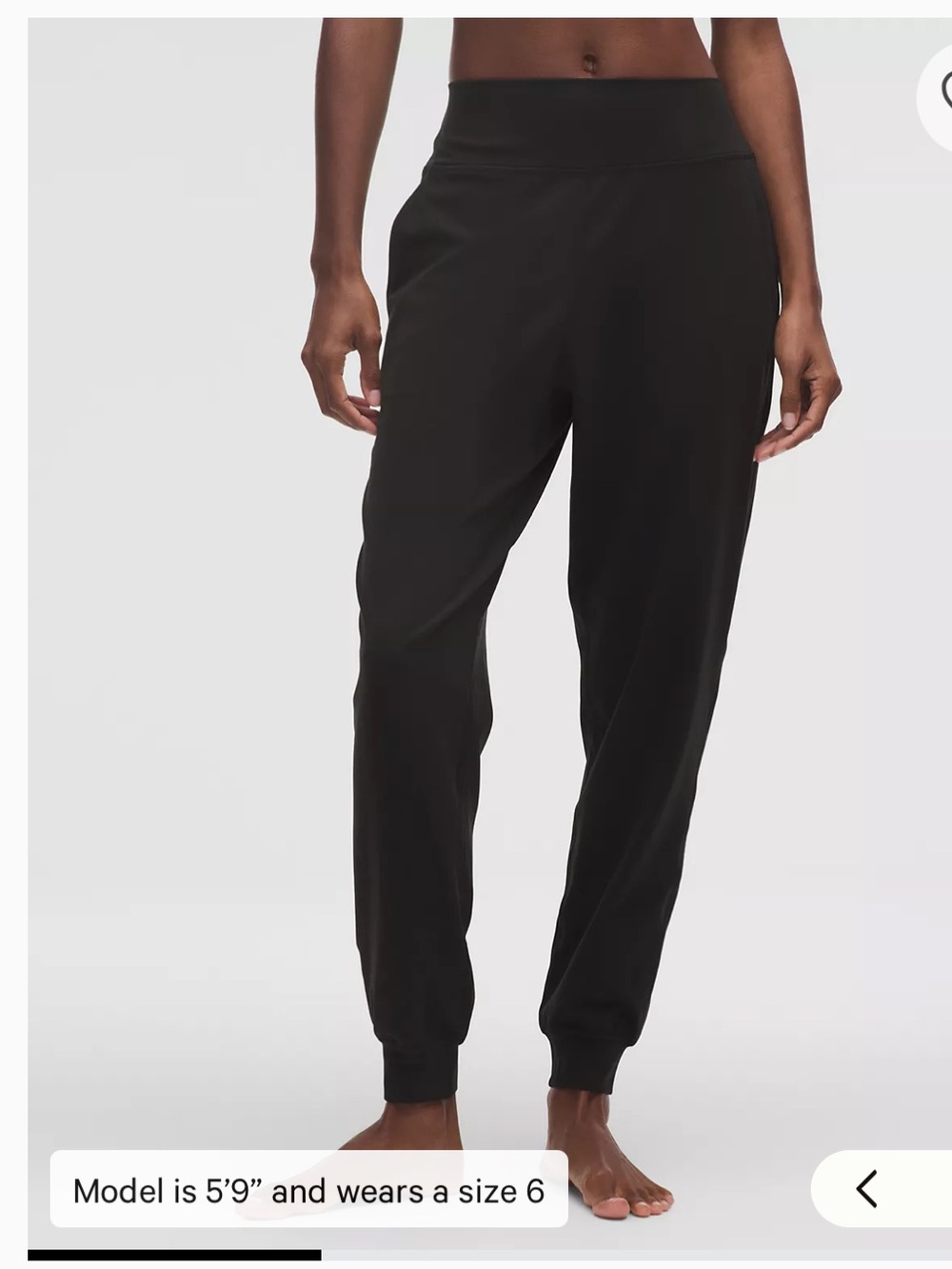 Lululemon Align High-Rise Jogger Sweatpants Black Relaxed Fit Yoga Lounge